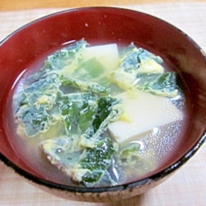 簡単～豆腐とわかの中華風スープ